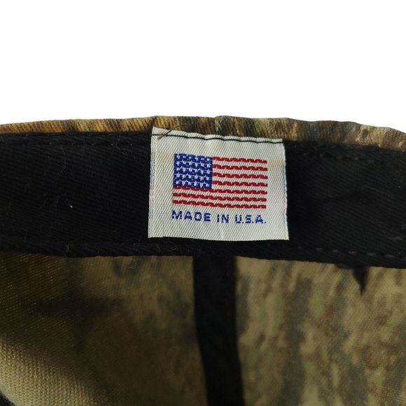 Vintage Realtree Camo Snapback Cap Trucker Hunter Baseball Hat USA Made - Picture 8 of 14